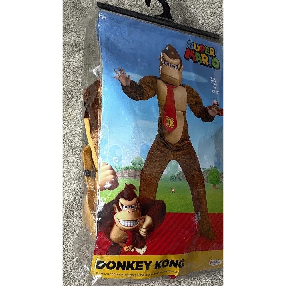 Disguise Super Mario Donkey Kong Halloween Cosplay Costume MEDIUM(7-8) Boy Kids - Picture 9 of 10